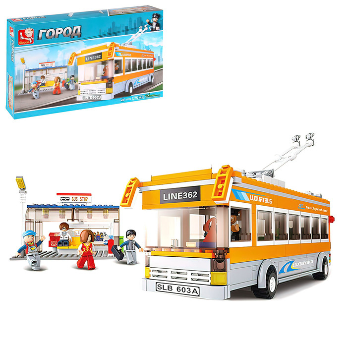 Конструктор &laquo;Троллейбус&raquo;, 465 деталей