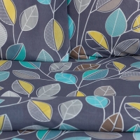 Постельное бельё 2 сп Экономь и Я &laquo;Осенний лес&raquo; 173х215см, 175х214см, 50х70см-2 шт, 60 г/м2, микрофибра