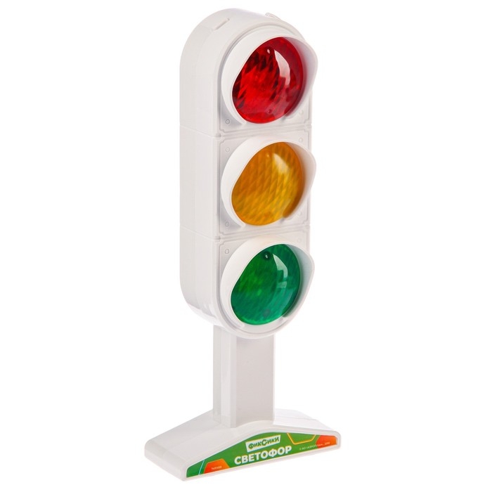 Светофор с обучающими карточками Фиксики, световые и звуковые эффекты Светофор с обучающими карточками Фиксики, световые и звуковые эффекты