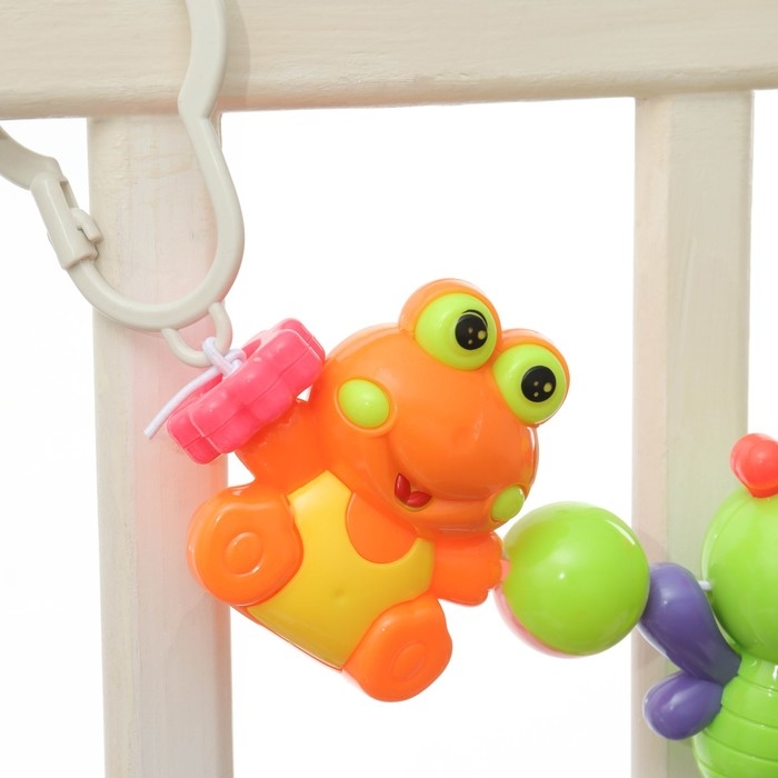 Растяжка на коляску/кроватку «Обезьяна и друзья», 4 игрушки, цвет МИКС, Крошка Я Растяжка на коляску/кроватку «Обезьяна и друзья», 4 игрушки, цвет МИКС, Крошка Я