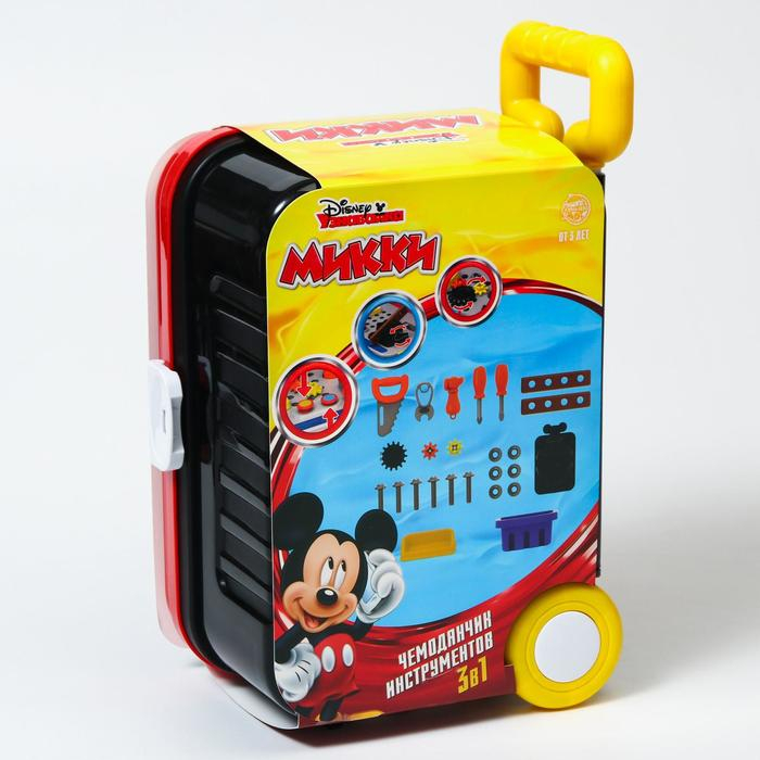 Набор строителя с инструментами в чемодане игровой Набор строителя с инструментами в чемодане игровой "Модуль", Микки Маус