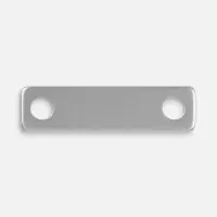 Шильдик металлический Alfa Liten, серебристый Шильдик металлический Alfa Liten, серебристый