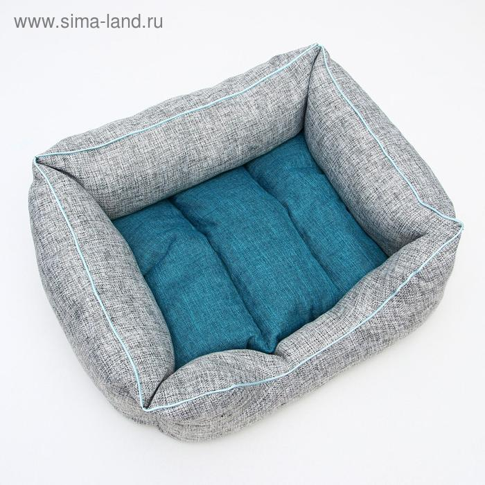 Лежанка "Лофт №2", 50 х 42 х 20 см, синяя