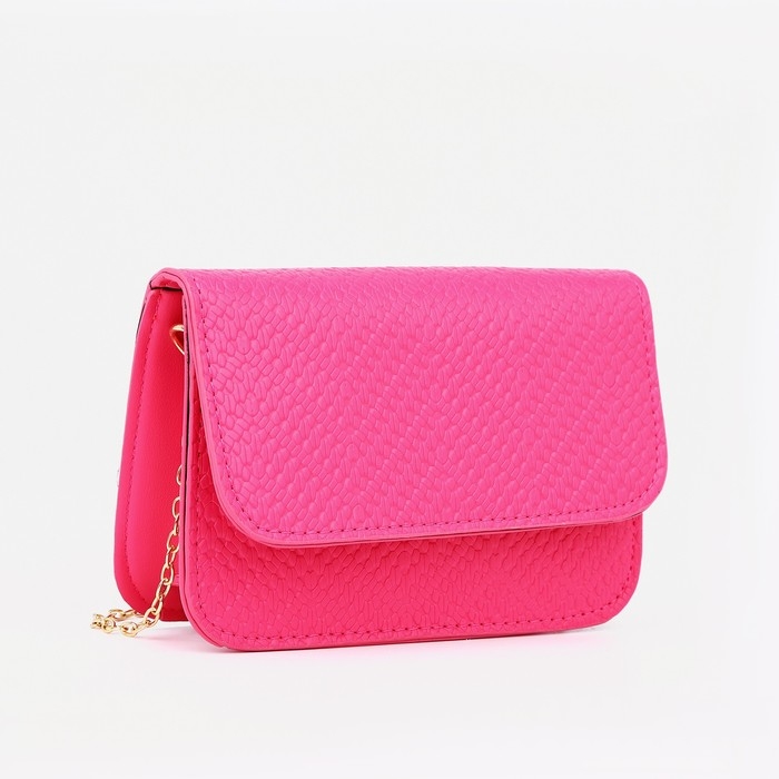 Сумка детская для девочки на магните, длинная цепь, цвет малиновый Сумка детская для девочки на магните, длинная цепь, цвет малиновый