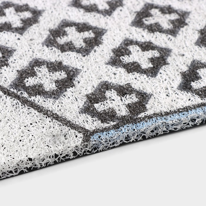Коврик придверный грязезащитный Доляна &laquo;Геометрия&raquo;, вырезной, 80&times;120 см