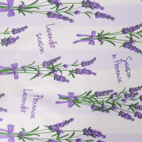 Клеёнка на стол Доляна &laquo;Лаванда&raquo;, на тканевой основе, рулон 20 метров, ширина 137 см, общая толщина 0,22 мм