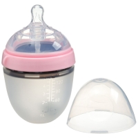 Бутылочка для кормления M&B, ШГ Ø70мм, 150мл., силиконовая колба, цвет розовый Бутылочка для кормления M&B, ШГ Ø70мм, 150мл., силиконовая колба, цвет розовый