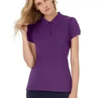 Рубашка поло женская Heavymill черная, размер XL