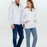 Толстовка на молнии Kulonga Sherpa, белая, размер L