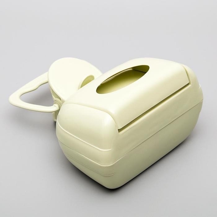 Совок для уборки за собаками с карманом для пакетов, 15,5 см х 9,5 см х 13 см, зелёный