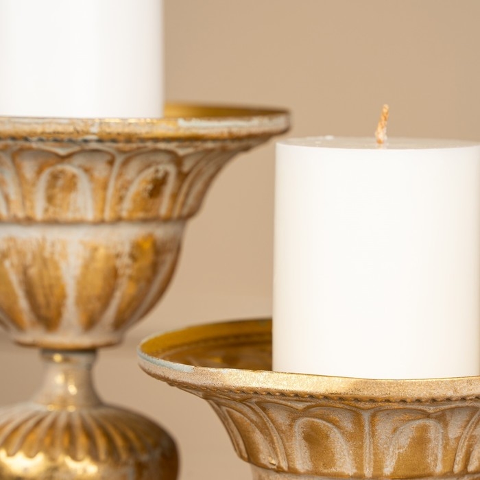 Подсвечник металл &laquo;Ярусы&raquo; для одной свечи 16 х 16 х 25 см