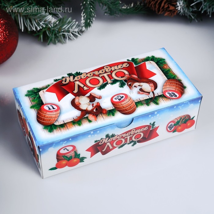 Русское лото, игра настольная Русское лото, игра настольная "С Новым Годом", 24 карточки, 8 х 18 см