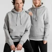 Толстовка с капюшоном унисекс King, серый меланж, размер 4XL
