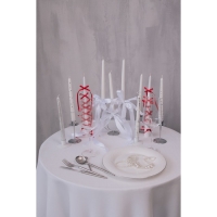 Свеча витая, 2,3х 24,5 см, 5 ч, 50 г, белая Свеча витая, 2,3х 24,5 см, 5 ч, 50 г, белая