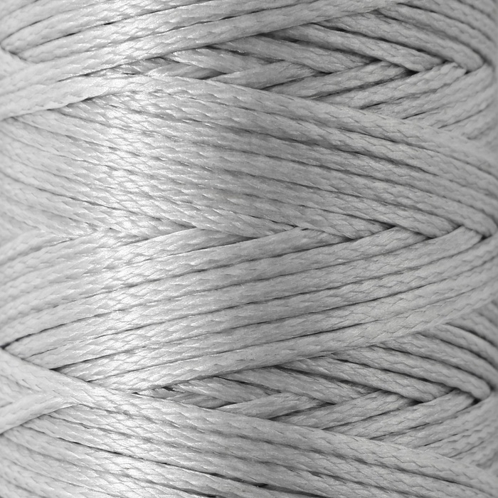Нитки вощёные, плоские, 210D/16, 1 мм, 50 &plusmn; 2 м, цвет серый