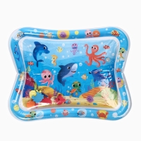 Акваковрик надувной развивающий водный «Морские жители», 65x50 см + игрушка В ПОДАРОК Акваковрик надувной развивающий водный «Морские жители», 65x50 см + игрушка В ПОДАРОК