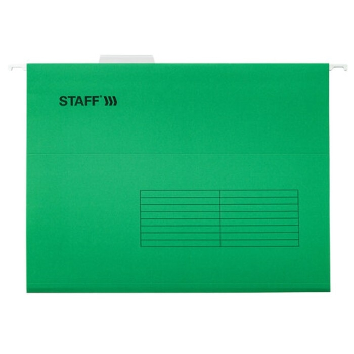 Подвесные папки А4 (350х240 мм) до 80 л., КОМПЛЕКТ 10 шт., зеленые, картон, STAFF, 270929 Подвесные папки А4 (350х240 мм) до 80 л., КОМПЛЕКТ 10 шт., зеленые, картон, STAFF, 270929