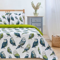 Постельное бельё "Этель" 2 сп Совушки 175*215 см, 200*220 см,70*70 см -2 шт,поплин 125 г/м2