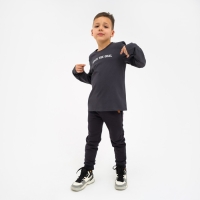 Футболка детская с дл.рук. KAFTAN "Trendy" р.30 (98-104), серый