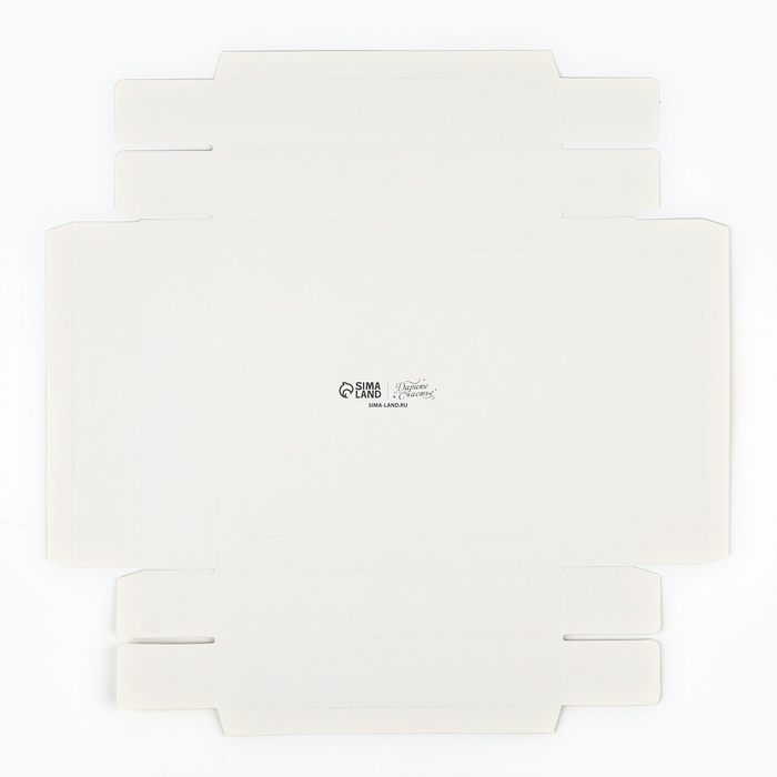 Коробка подарочная складная переноска для цветов, упаковка, &laquo;Чистота&raquo;, 20 x 20 x 4 см