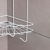 Полка для ванной угловая 3-х ярусная &laquo;Волна&raquo;, 24&times;24&times;64 см, цвет белый