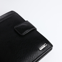 Портмоне мужское на магните 3 в 1, отдел для автодокументов, паспорта, цвет чёрный Портмоне мужское на магните 3 в 1, отдел для автодокументов, паспорта, цвет чёрный