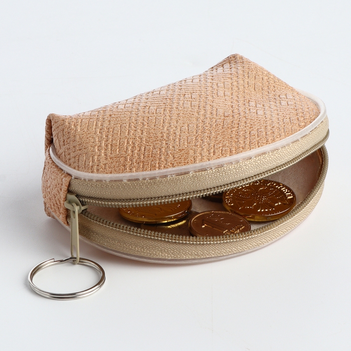 Кошелёк женский на молнии, цвет бежевый Кошелёк женский на молнии, цвет бежевый