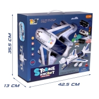 Парковка &laquo;Полицейский самолет&raquo;, с машинками, световые и звуковые эффекты