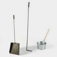 Набор &laquo;Банный&raquo;, ковш 1,5 л, кочерга 90 см, совок большой для золы