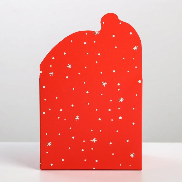 Коробка новогодняя для мини-букетов «С новым годом», Дед Мороз, 12 х 17 х 10 см, Новый год Коробка новогодняя для мини-букетов «С новым годом», Дед Мороз, 12 х 17 х 10 см, Новый год