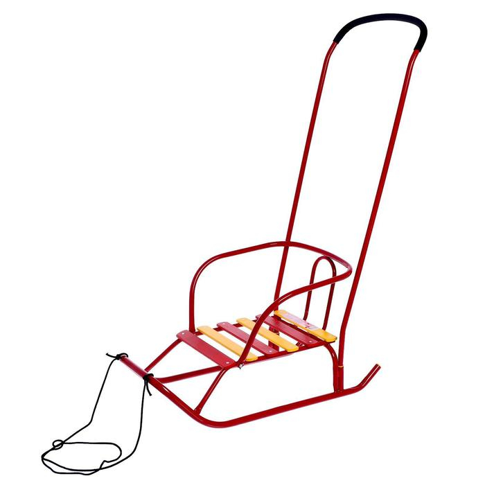 Санки &laquo;Ветерок 6&raquo;, цвет алый