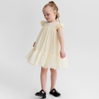 Платье для девочки MINAKU: PartyDress, цвет молочный, рост 104 см Платье для девочки MINAKU: PartyDress, цвет молочный, рост 104 см