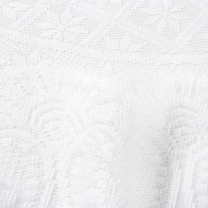 Скатерть Доляна Ажур цв.белый d180 &plusmn;5 см, 100%п/э