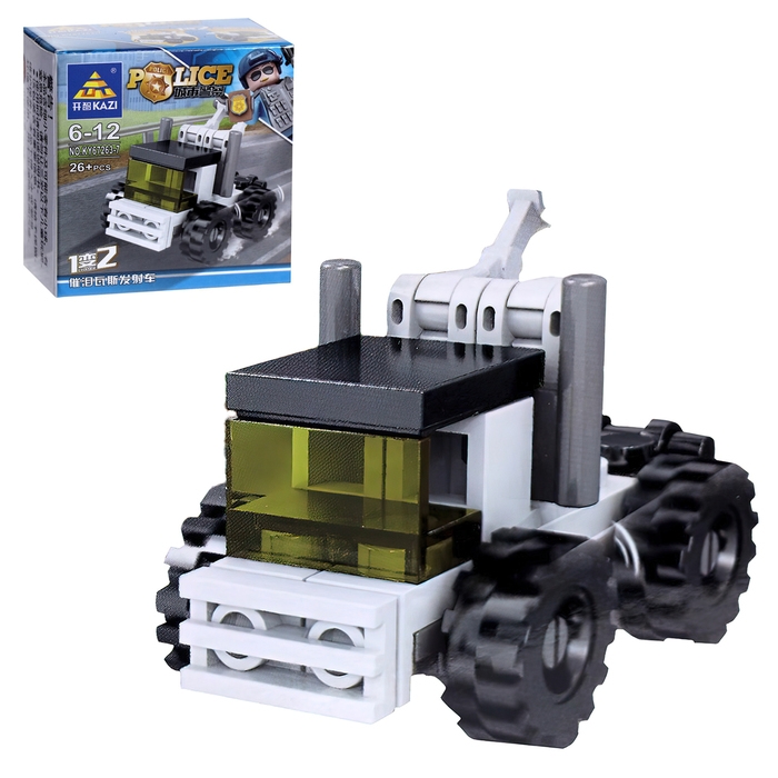Конструктор блочный &laquo;Полицейский транспорт&raquo;, 10 видов, МИКС