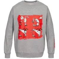 Толстовка &laquo;Ногиотушей&raquo;, серый меланж, размер L