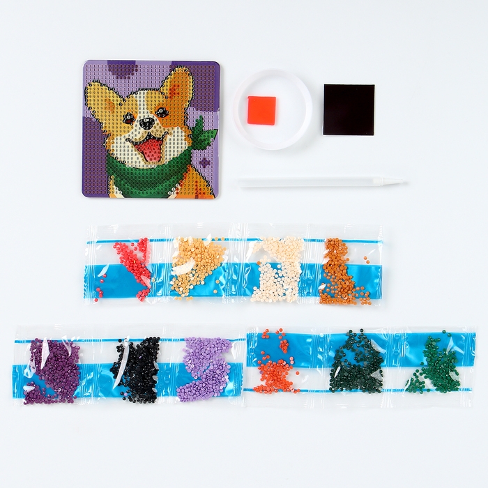 Алмазная мозаика-магнит для детей &laquo;Собачка&raquo;