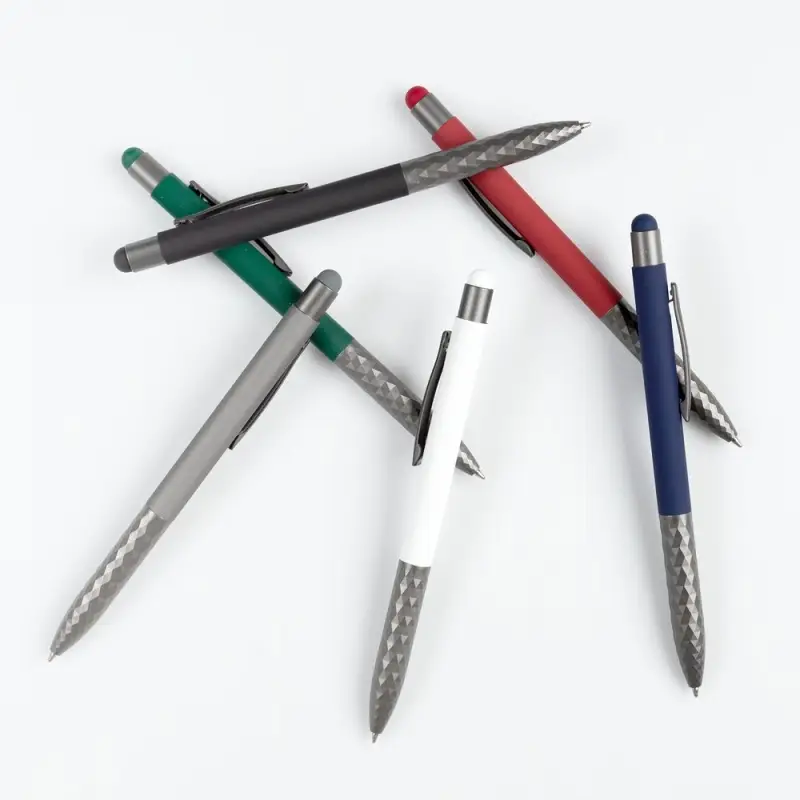 Ручка шариковая Digit Soft Touch со стилусом, черная Ручка шариковая Digit Soft Touch со стилусом, черная