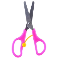 Ножницы детские 13 см, безопасные, пластиковые ручки с фиксатором, Минни Маус, МИКС Ножницы детские 13 см, безопасные, пластиковые ручки с фиксатором, Минни Маус, МИКС