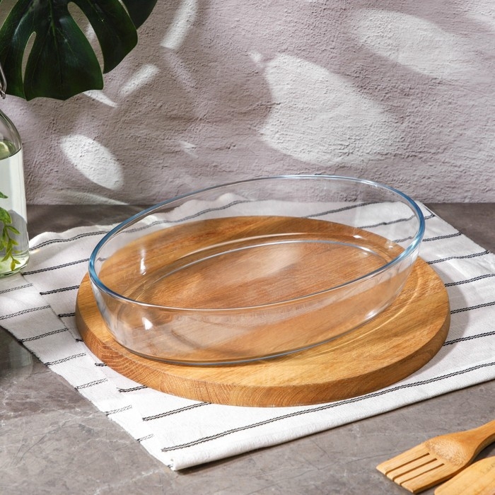 Набор форм для запекания и выпечки из жаропрочного стекла Доляна &laquo;Фуэго&raquo;, 1,5/2,1/3 л, 3 шт