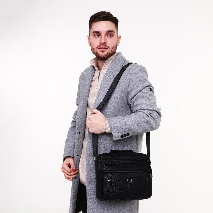 Сумка мужская, цвет чёрный Сумка мужская, цвет чёрный