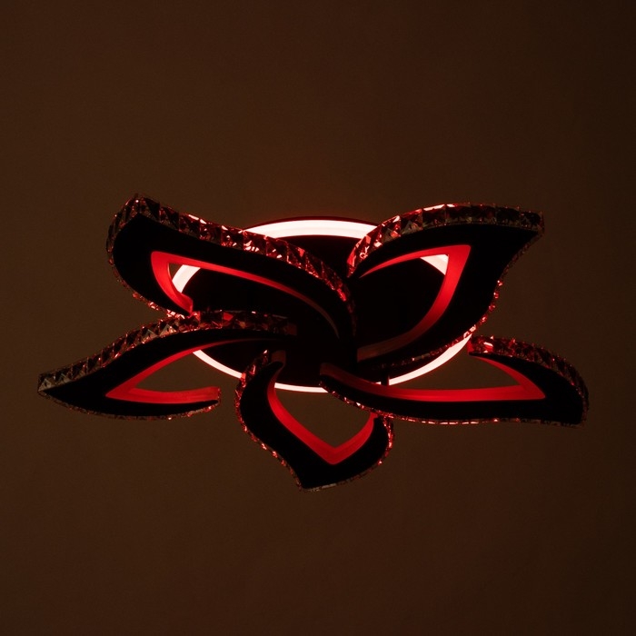 Люстра с ПДУ "Блейд" 5хLED 130Вт 3000-6000К RGB черный 65х65х10см