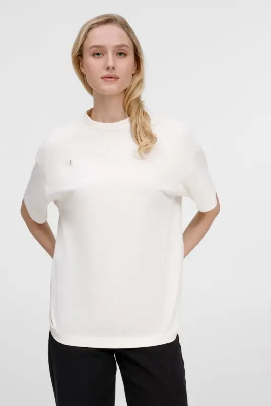 Футболка оверсайз унисекс Sinkopa, молочно-белая, размер XS/S