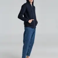 Толстовка на молнии с капюшоном Siverga Heavy 2.0, темно-синяя, размер XL