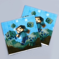 Салфетки бумажные однослойные &laquo;Игр&raquo;, 24 &times; 24 см, в наборе 20 шт.