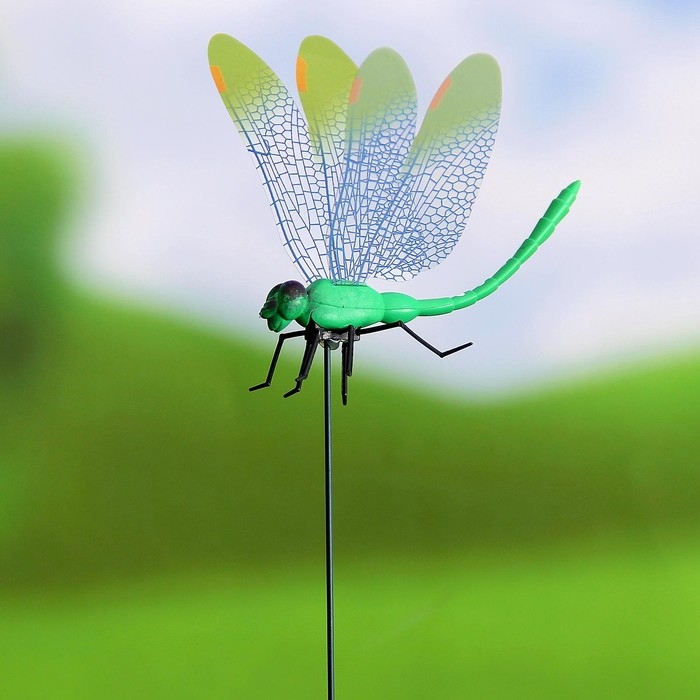 Штекер Штекер "Стрекоза Сенди" 14х9см/45см, набор 10шт, МИКС