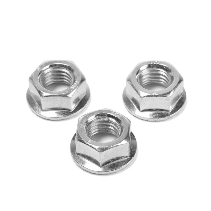 Гайка ТУНДРА, с фланцем, DIN 6923, класс прочности 8, оцинкованная, М14, 1 кг Гайка ТУНДРА, с фланцем, DIN 6923, класс прочности 8, оцинкованная, М14, 1 кг