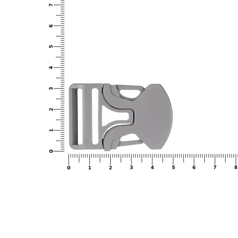 Застежка-пряжка односторонняя Triden, серый