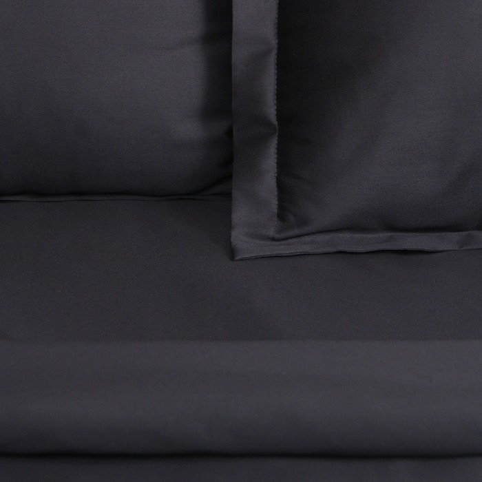 Постельное бельё Этель 2 сп Постельное бельё Этель 2 сп "Jet black" 175х215, 200х215, 50х70+3-2 шт, мако-сатин, 114г/м2