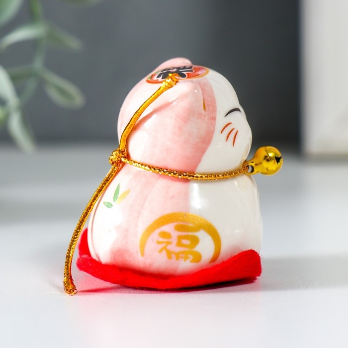 Сувенир керамика Сувенир керамика "Манэки-нэко - пухлые щёчки" 4,5х3,8х4,6 см набор 5 шт