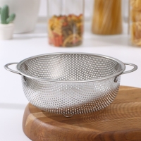 Дуршлаг из нержавеющей стали &laquo;Марко&raquo;, d=19 см, две ручки, цвет хромированный